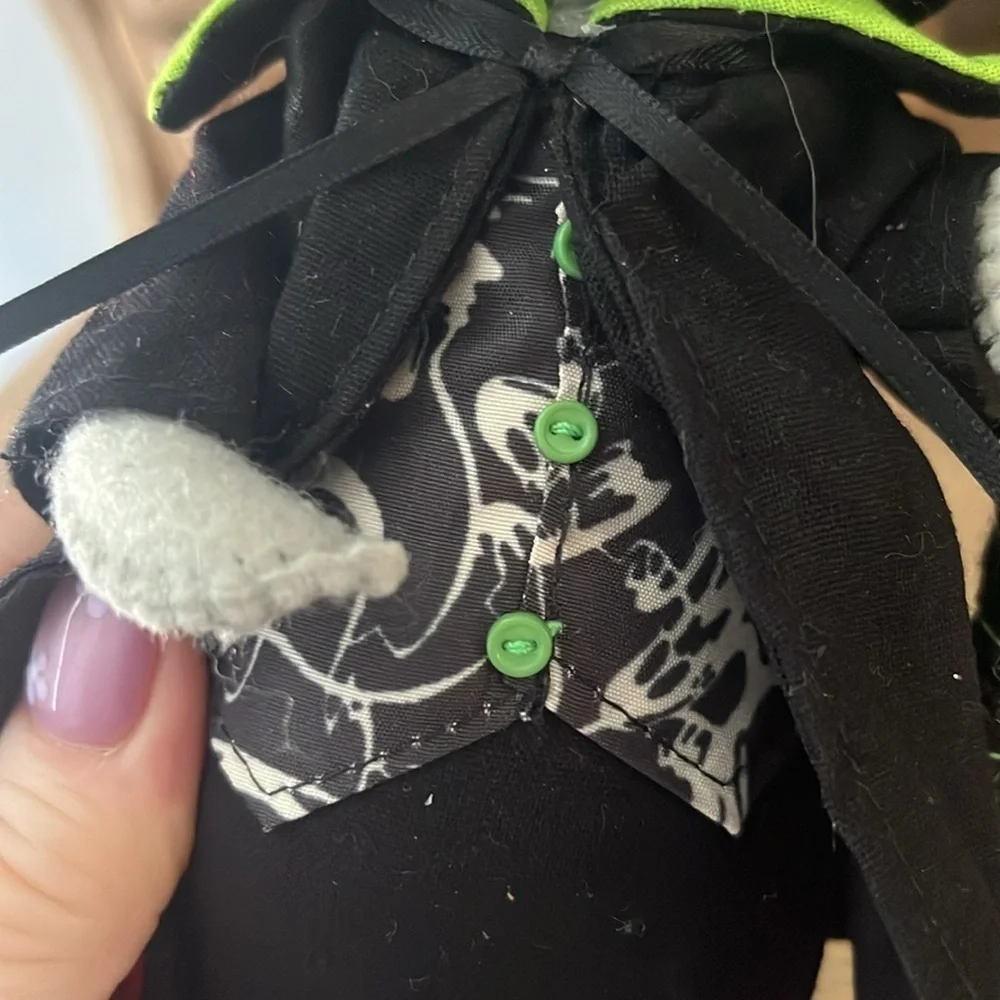Annalee Ghastly Warlock Witch Mouse Black Cape & Staff Halloween 8” Hat 2021